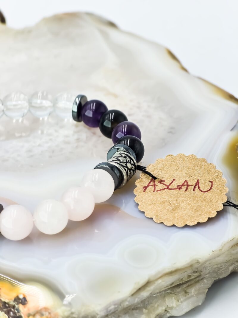 aslan burcu doğaltaş bileklik