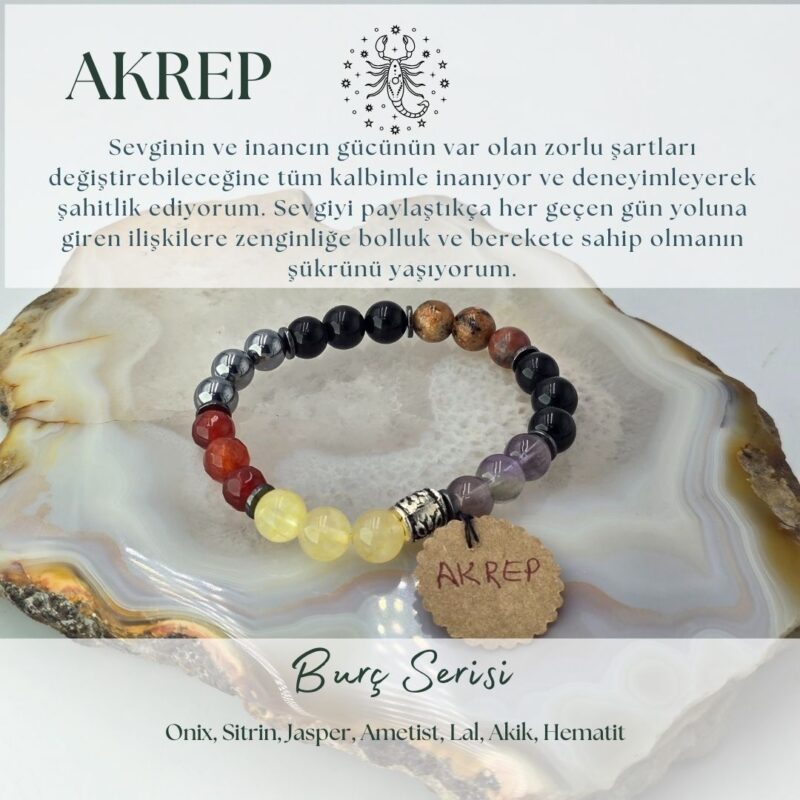 akrep burc bilekligi