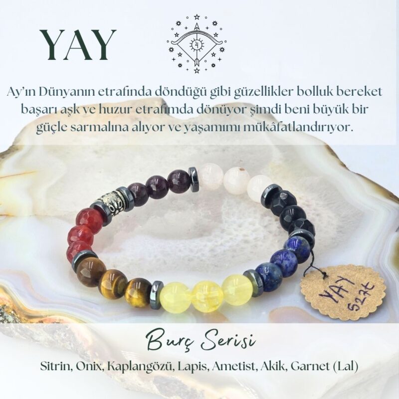 yay burcu doğaltaş bileklik