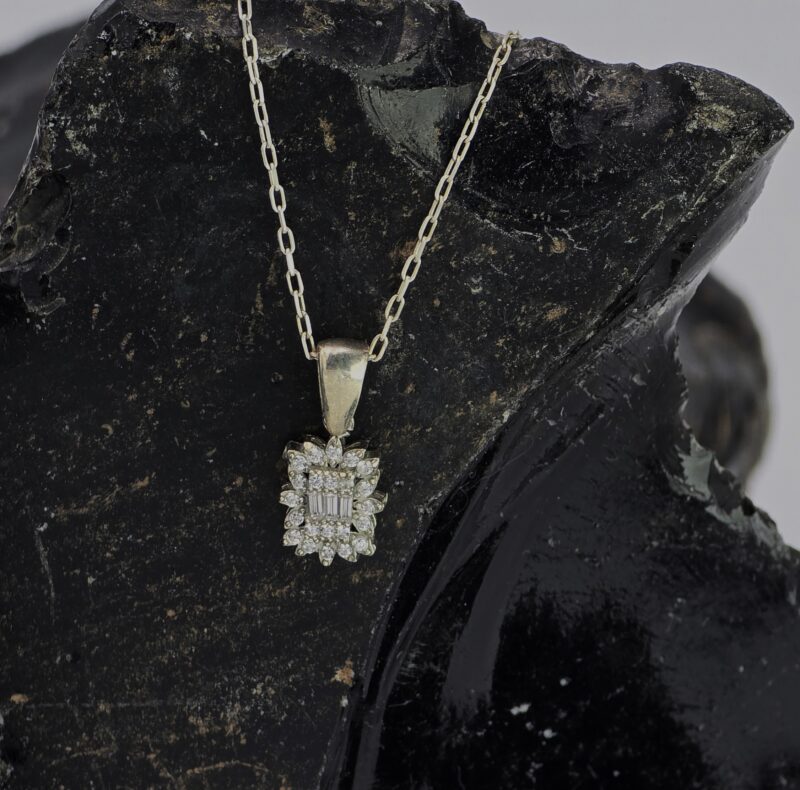 Orijinal Zirkon İşçilikli Baget Set - Görsel 4