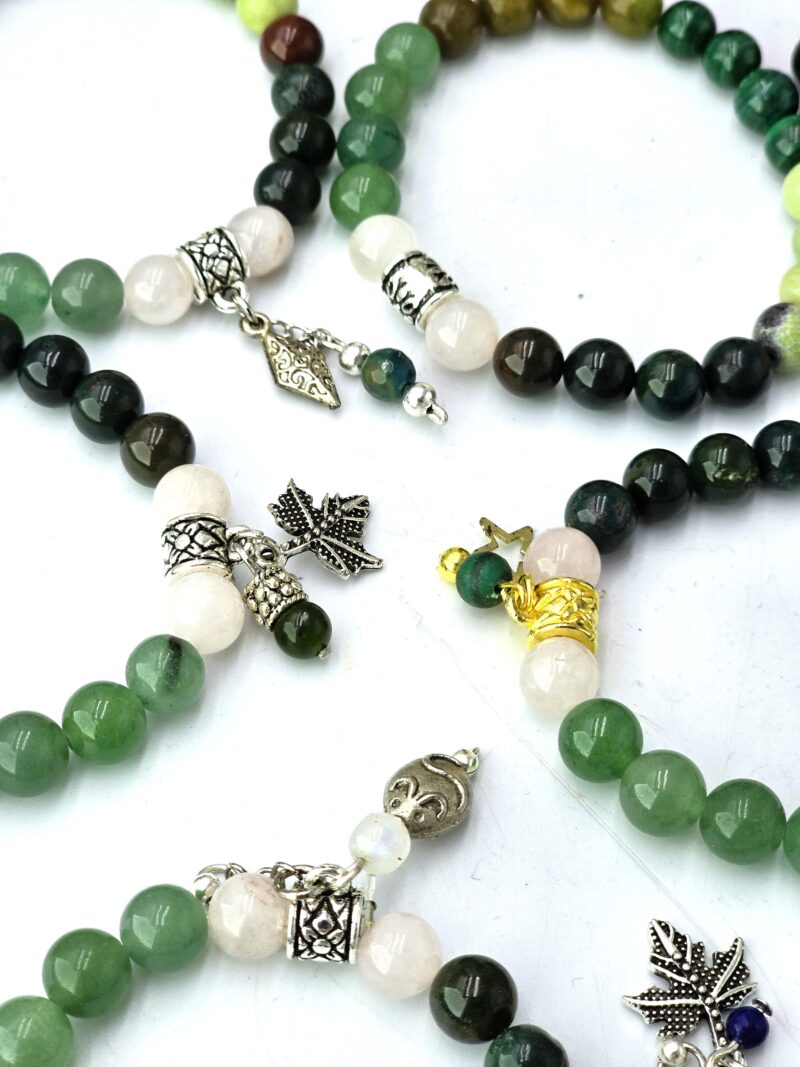 Kalp Çakrası Şifa Bilekliği – Aventurin, Kan Taşı, Malahit, Yeşim ve Krizopras ile Sevginin Gücünü Keşfedin - Görsel 4