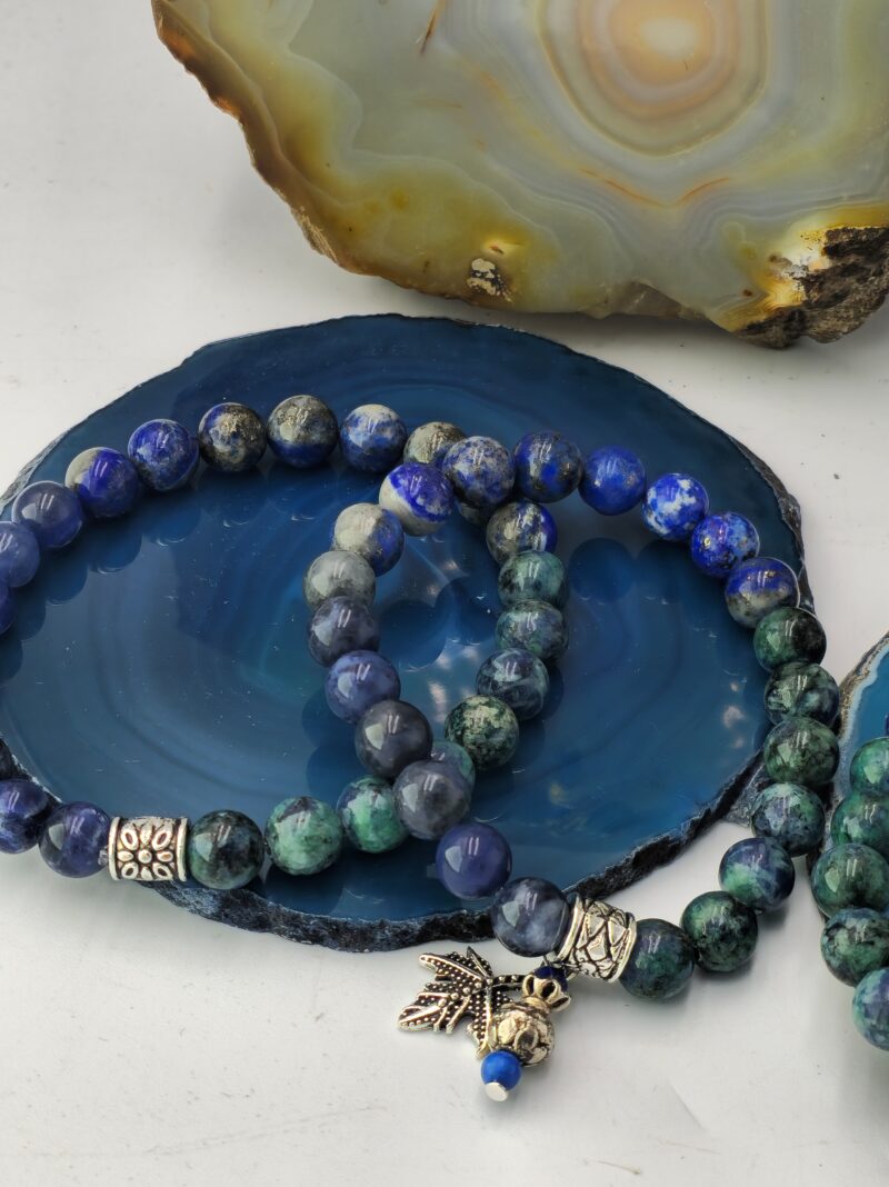 Üçüncü Göz Çakrası Şifa Bilekliği – Sodalit, Lapis ve Azurit ile Sezgi ve İçgörünün Gücünü Keşfedin - Görsel 3
