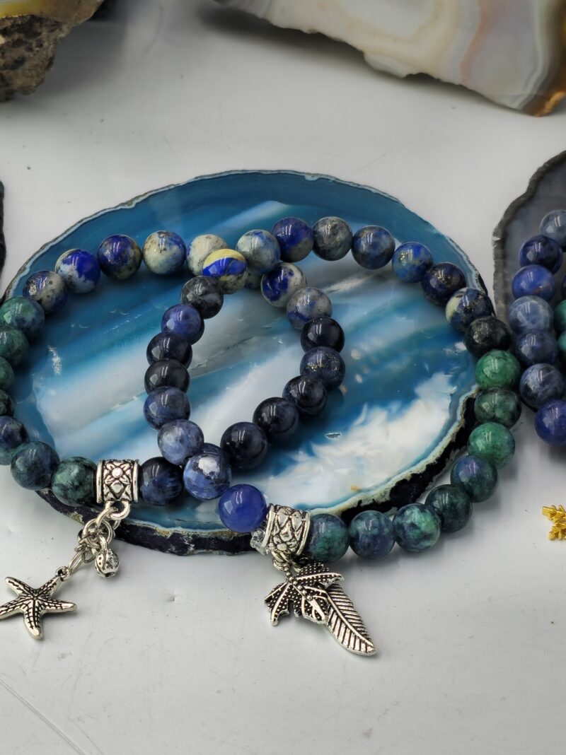 Üçüncü Göz Çakrası Şifa Bilekliği – Sodalit, Lapis ve Azurit ile Sezgi ve İçgörünün Gücünü Keşfedin - Görsel 4