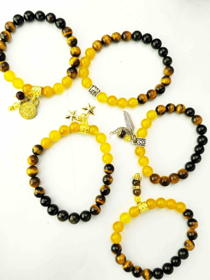 Sakral Çakra Şifa Bilekliği – Ceyt, Sitrin ve Kaplangözü Taşlarının Gücüyle Yaratıcılığı Keşfedin - Görsel 2