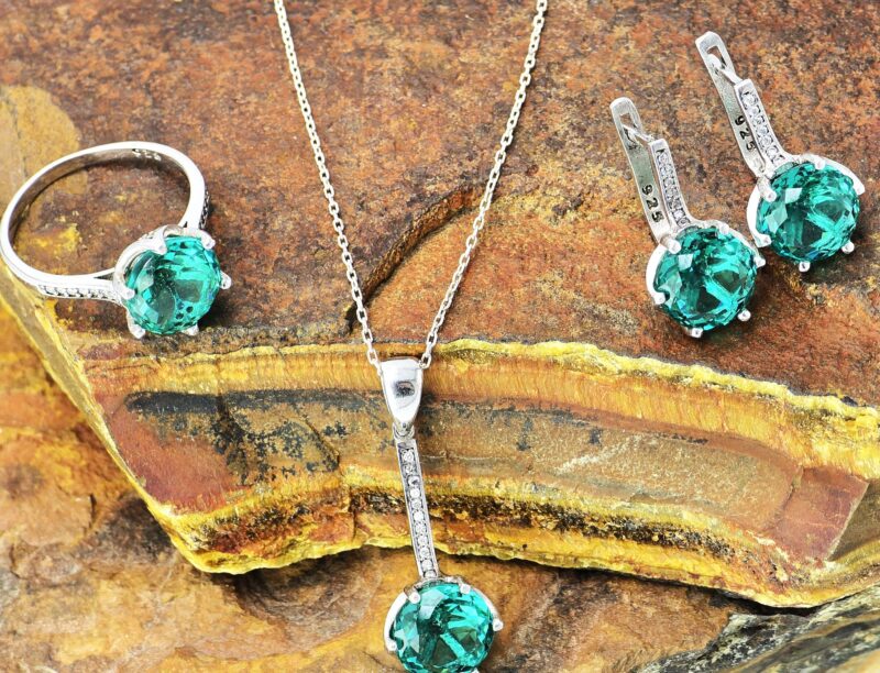 Orijinal Akumarin & 1 A.A Kalite Zirkon Set - Görsel 3