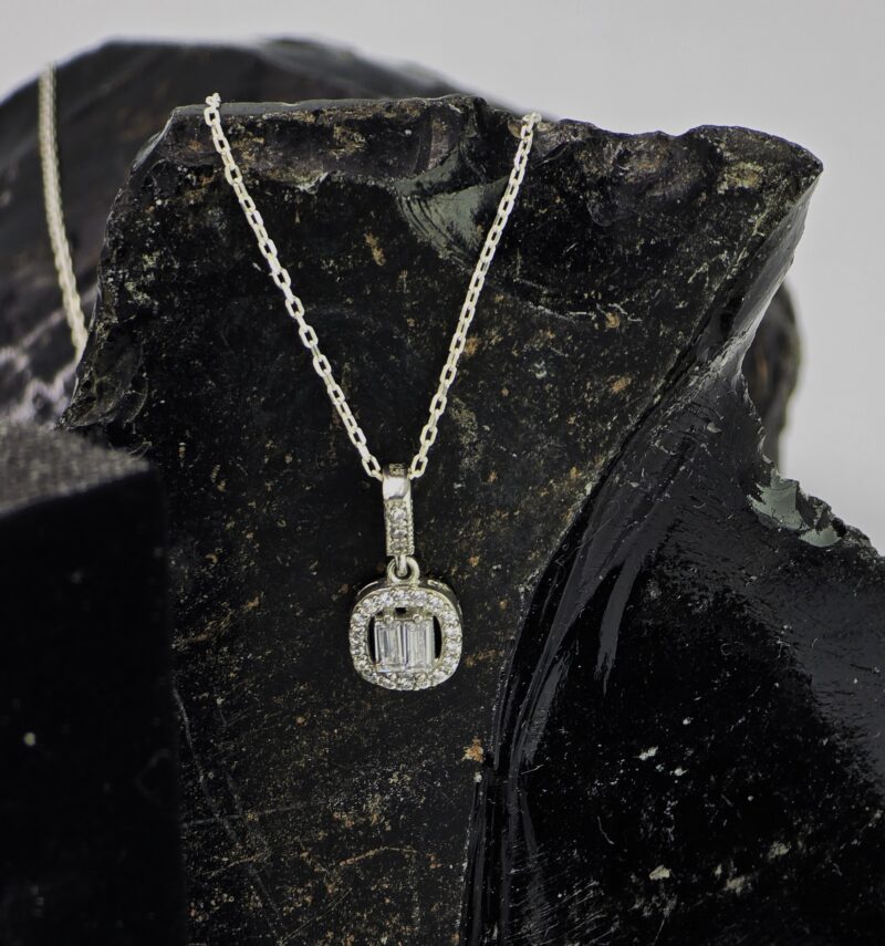 Orijinal Prenses Kesimi Zirkon İşçilikli Baget Set - Görsel 4