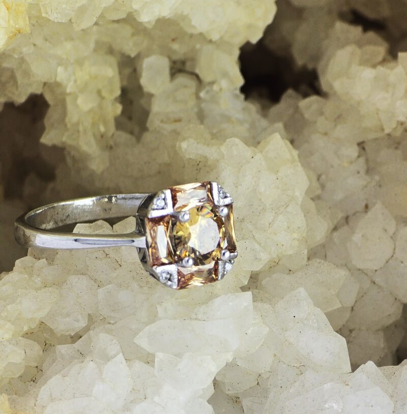 Orijinal 1. Kalite Sitrin Bereket Taşı – Para Çeken Cüzdan Taşı (Paraiba İşçilikli) - Görsel 4