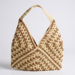 XXL Kağıt İp Hobo Çanta